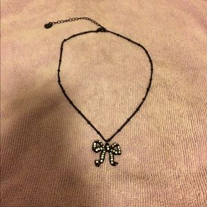 Betsey Johnson Bow Necklace